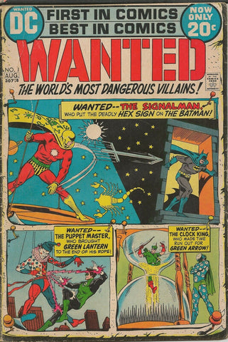 Wanted #1 ORIGINAL Vintage 1972 DC Comics 