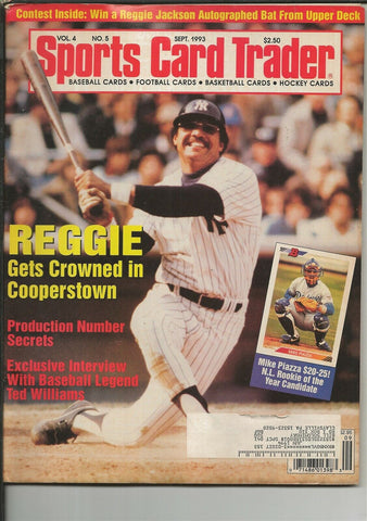 ORIGINAL Vintage Sep 1993 Sports Card Trader Magazine Reggie Jackson