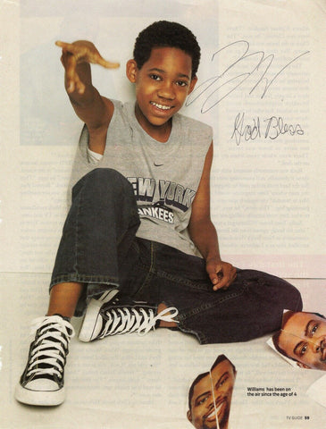 Tyler James Williams Signed 2005 Magazine Page Abbott Elementary Walking Dead