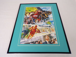 Marvels #2 Thor Iron Man Framed 16x20 Poster Display Alex Ross