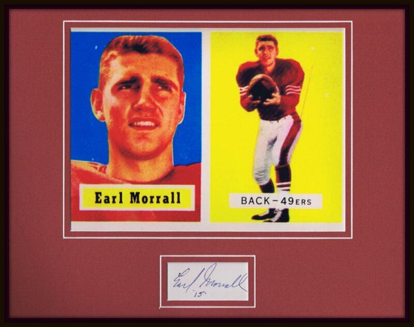 Earl Morrall Signed Framed 11x14 Photo Display 49ers