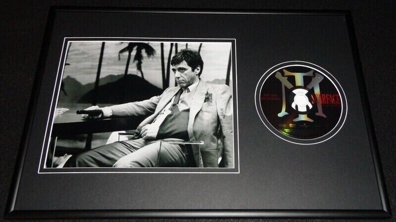 Al Pacino Framed 12x18 Scarface DVD & Photo Display