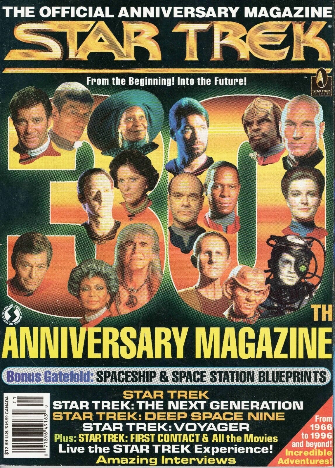 VINTAGE 1996 Starlog Star Trek 30th Anniversary Magazine