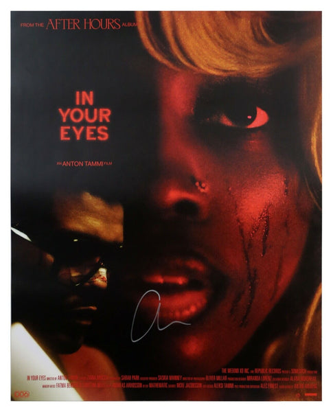 The Weeknd Signed 24x30 In Your Eyes Poster