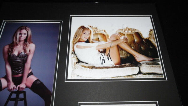 Ellen Hollman Signed Framed 16x20 Stockings Lingerie Photo Display AW Spartacus