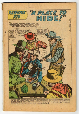 Mighty Marvel Western #1 ORIGINAL Vintage 1968 Marvel Comics Rawhide Kid