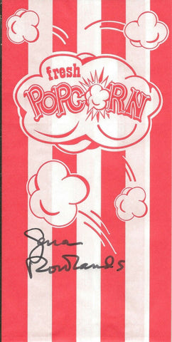 Gena Rowlands Signed Popcorn Bag Gloria The Notebook