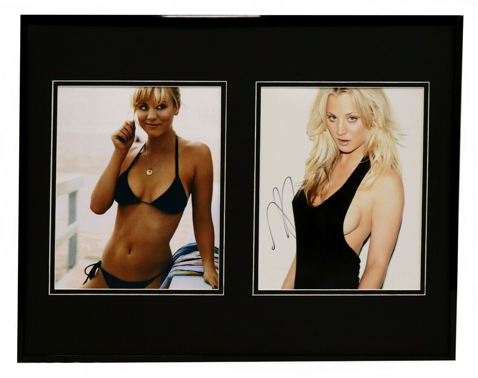 Kaley Cuoco Signed Framed 16x20 Photo Set JSA Big Bang Theory 8 Simple Rules