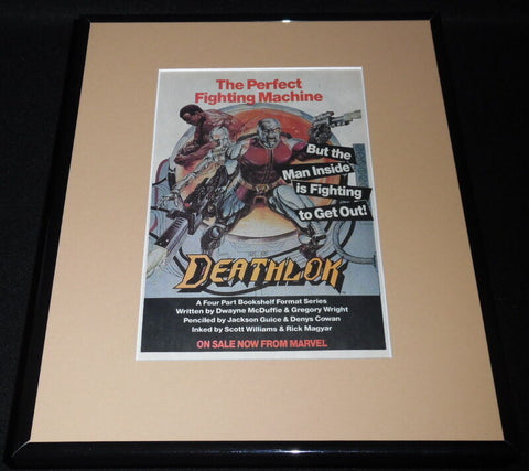 Deathlok 1996 Marvel Framed 11x14 ORIGINAL Vintage Advertisement