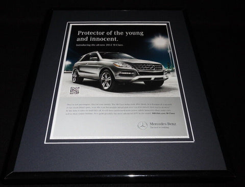 2012 Mercedes Benz M Class Framed 11x14 ORIGINAL Vintage Advertisement