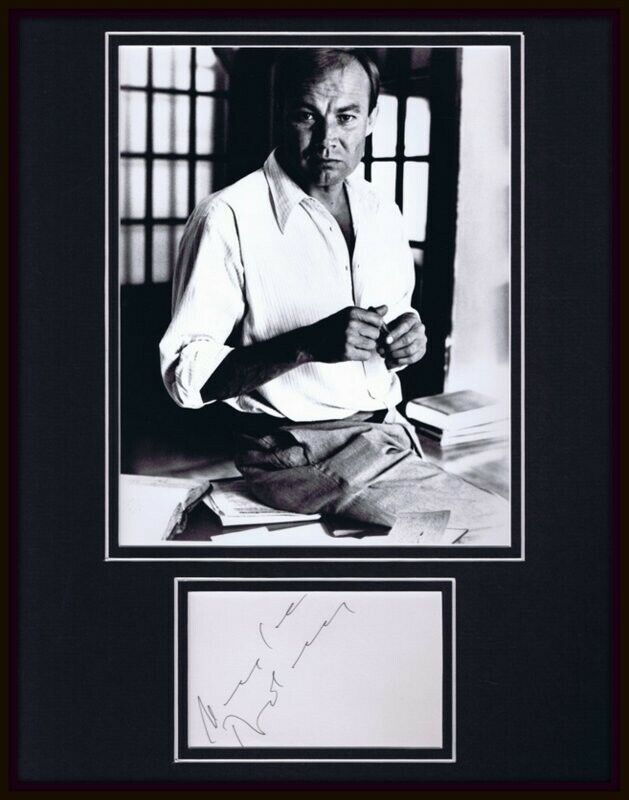 KM Klaus Maria Brandauer Signed Framed 11x14 Photo Display James Bond