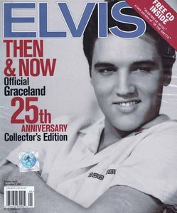 2002 Elvis Presley Then & Now Official Graceland 25th Anniversary Magazine + CD