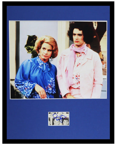 Peter Scolari Signed Framed 11x14 Photo Display Bosom Buddies w/ Tom Hanks