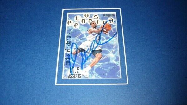 Rod Strickland Signed Framed 11x17 Photo Display Knicks DePaul