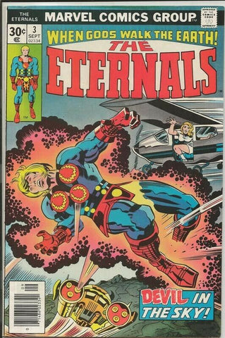 Eternals #3 ORIGINAL Vintage 1976 Marvel Comics 1st Sersi