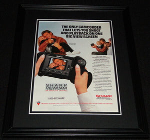 Wayne Gretzky 1993 Sharp Viewcam 11x14 Framed ORIGINAL Advertisement