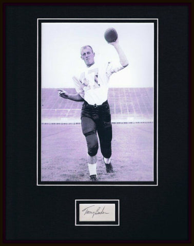 Terry Baker Signed Framed 11x14 Photo Display Oregon State Heisman	