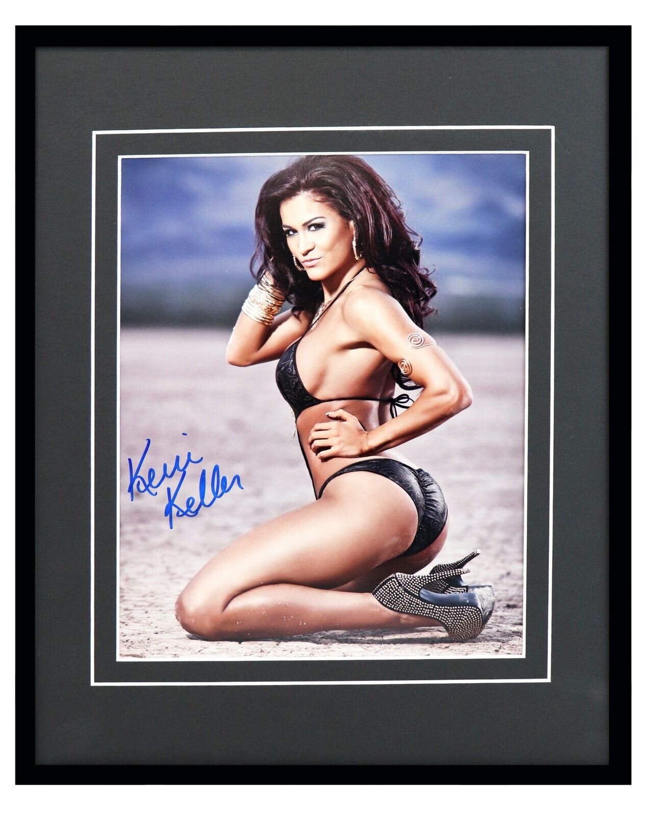 Kerri Keller Signed Framed 11x14 Photo Display AW 