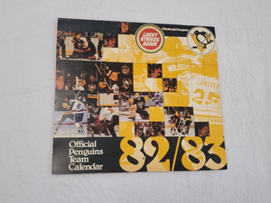 VINTAGE 1982-83 Pittsburgh Penguins Lucky Strike Cigarettes Calendar