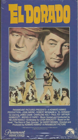 El Dorado VINTAGE VHS Cassette John Wayne Robert Mitchum