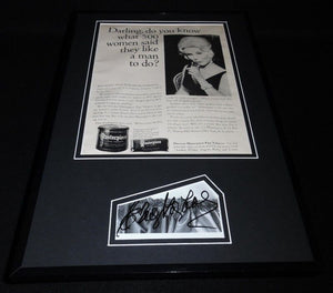 Eva Gabor Signed Framed ORIGINAL 1965 Masterpiece Tobacco Advertising Set JSA