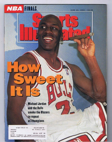 ORIGINAL Vintage June 22 1992 Michael Jordan Sports Illustrated 2nd Title