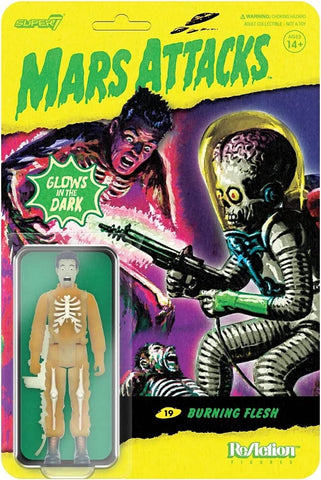 NEW SEALED 2022 Super7 Mars Attacks Burning Flesh Reaction Figure