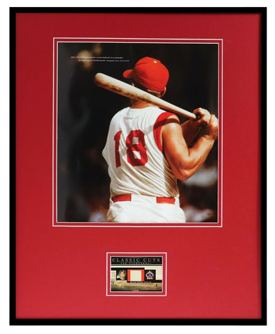 Ted Kluszewski 16x20 Framed Game Used Pants & Photo Display Reds 