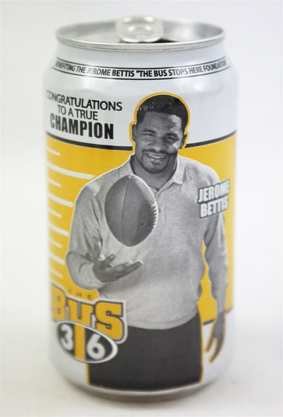 VINTAGE Jerome Bettis Iron City Beer IC Light Empty Can Steelers