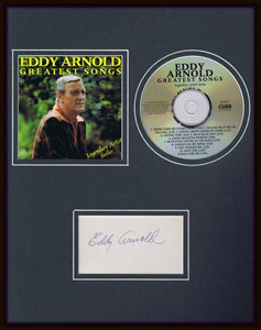 Eddy Arnold Signed Framed 11x14 Greatest Songs CD & Photo Display