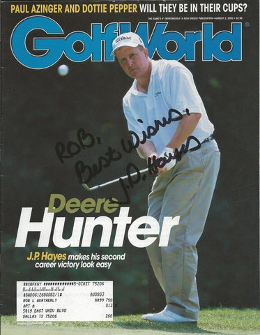 JP Hayes Signed 2002 Golf World Full Magazine