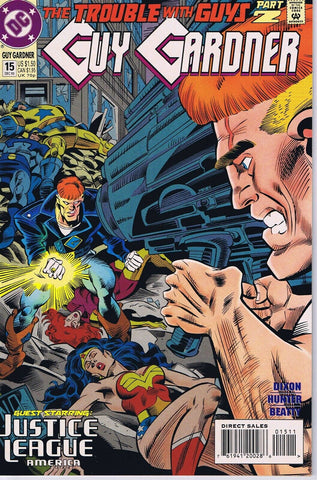 Guy Gardner Warrior #15 ORIGINAL Vintage 1993 DC Comics 