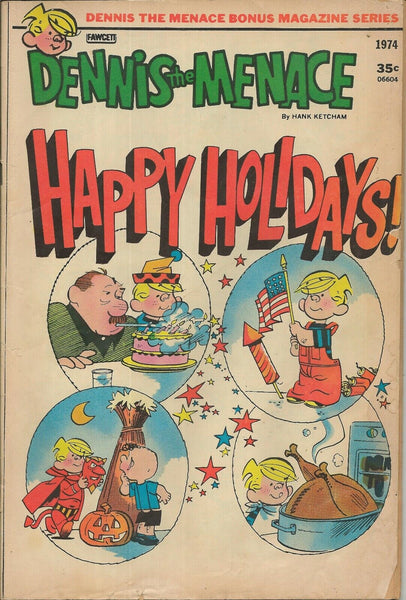 Dennis the Menace Bonus Magazine Series #124 Vintage 1974 Fawcett Comics  