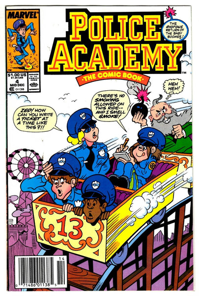 Police Academy #4 VINTAGE 1990 Marvel Comics