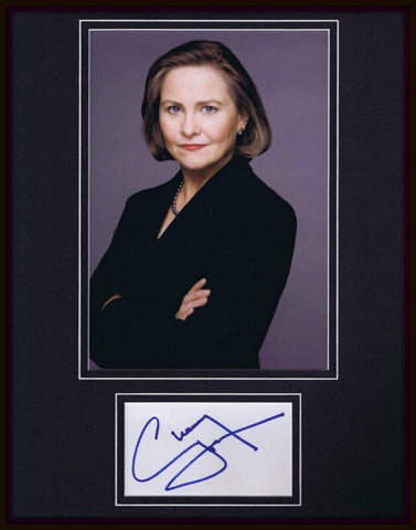 Cherry Jones 24 President Signed Framed 11x14 Photo Display JSA 