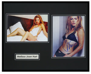 Melissa Joan Hart Signed Framed 16x20 Lingerie Photo Set Sabrina