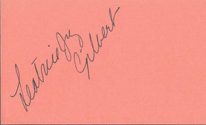 Leatrice Joy Gilbert Signed Vintage 3x5 Index Card JSA Manslaughter