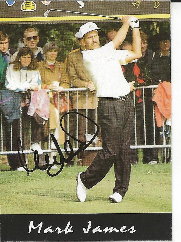 Mark James 1993 Sheridan Collectibles Ryder Cup Signed Card #5