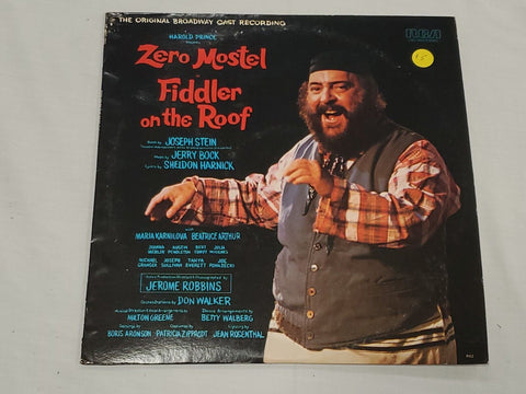 VINTAGE Fiddler on the Roof Soundtrack Zero Mostel Vinyl LP Record Album