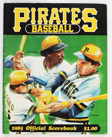 VINTAGE 1985 San Francisco Giants @ Pittsburgh Pirates Scorebook Scored