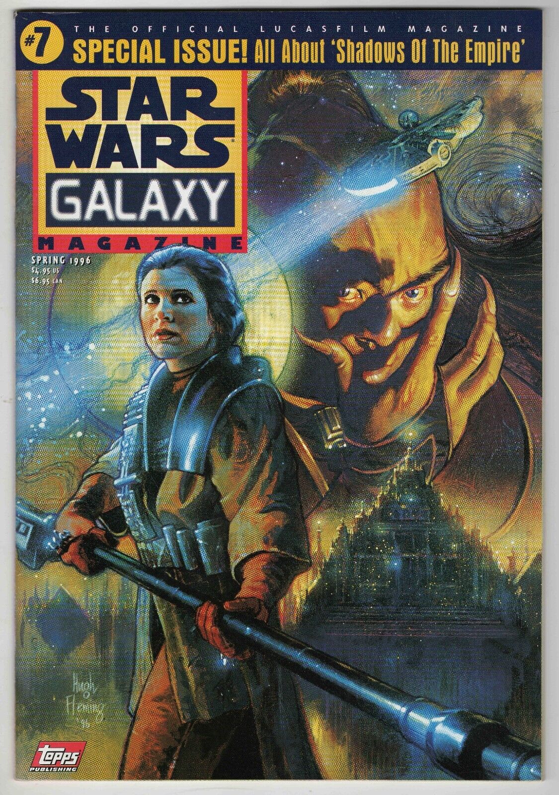 Topps Star Wars Galaxy Magazine #7 VINTAGE 1996 Carrie Fisher Princess Leia