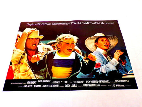 ORIGINAL Vintage 1979 The Champ 12x18 Industry Ad Poster Faye Dunaway Jon Voight