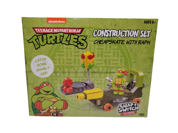 NEW 2021 Nickelodeon TMNT Snap & Switch Construction Set Cheapskate Raphael