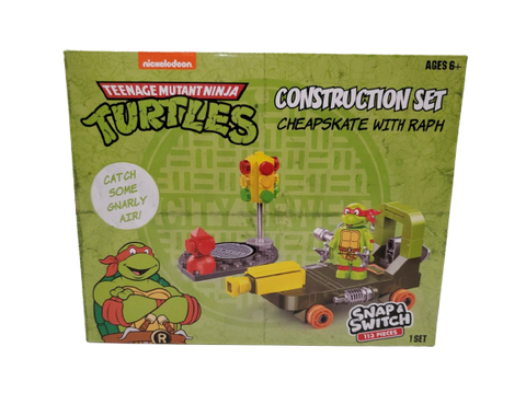 NEW 2021 Nickelodeon TMNT Snap & Switch Construction Set Cheapskate Raphael