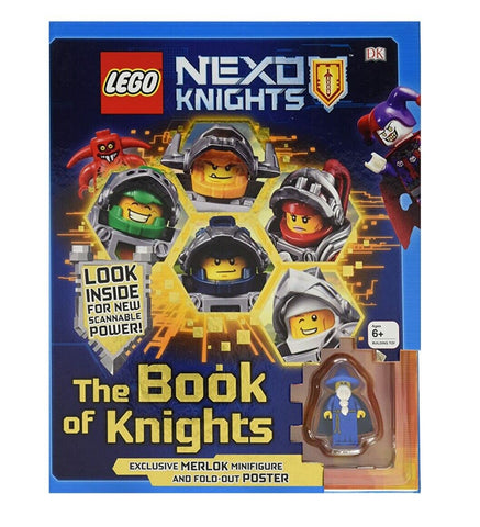 ORIGINAL Vintage 2016 Lego Nexo Knights Hardcover Book of Knights + Figure Set