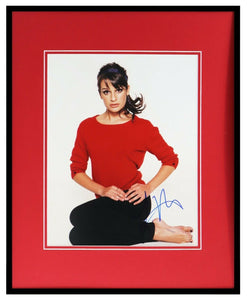 Lea Michele Signed Framed 16x20 Photo Display Glee