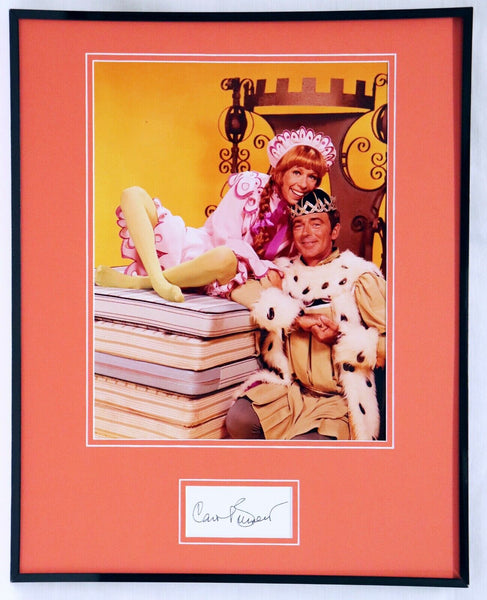 Carol Burnett Signed Framed 16x20 Photo Display 