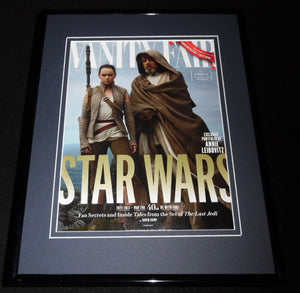 Star Wars Last Jedi Framed 11x14 ORIGINAL 2017 Vanity Fair Cover Daisy Ridley