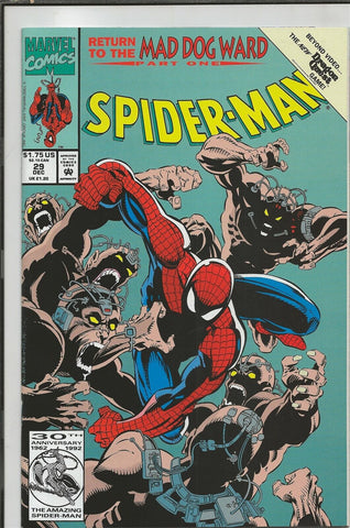 Spider-Man #29 ORIGINAL Vintage 1992 Marvel Comics 