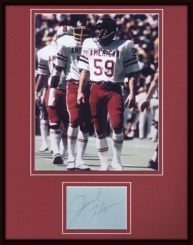 Jack Ham Signed Framed 11x14 Photo Display Steelers Pro Bowl